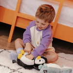 Les Ptipotos Iglou the Penguin, Mum & Baby - Black