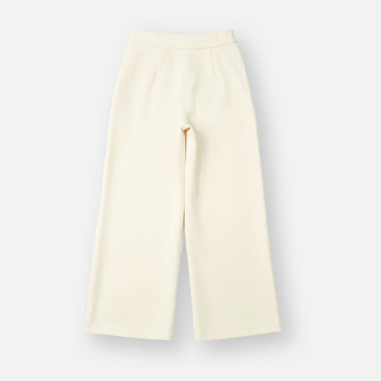 Lesimo Girls Wide Leg Cupro Pants - Oyster White