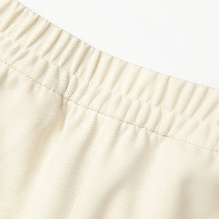 Lesimo Girls Wide Leg Cupro Pants - Oyster White