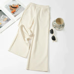 Lesimo Girls Wide Leg Cupro Pants - Oyster White