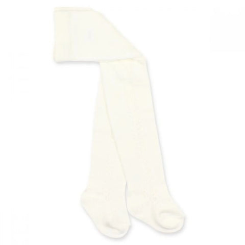 Minihaha IVORY OPEN WORK TIGHTS