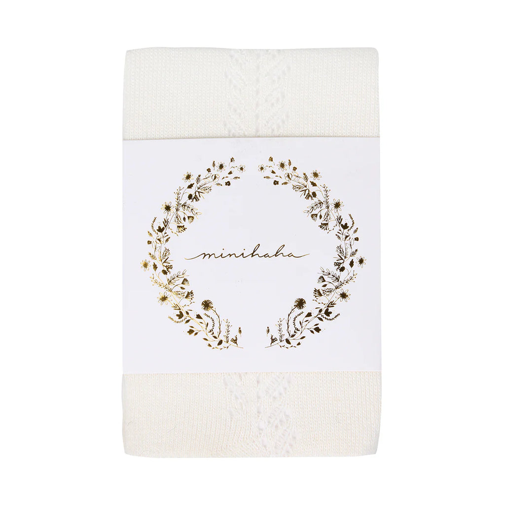 Minihaha IVORY OPEN WORK TIGHTS