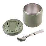 Oasis Insulated Food Flask With Quick Release Lid 550ml - Olive Green