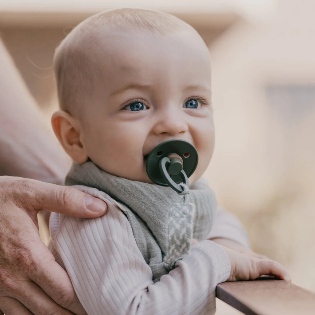 Bibs Pacifier clip - Blush/Ivory