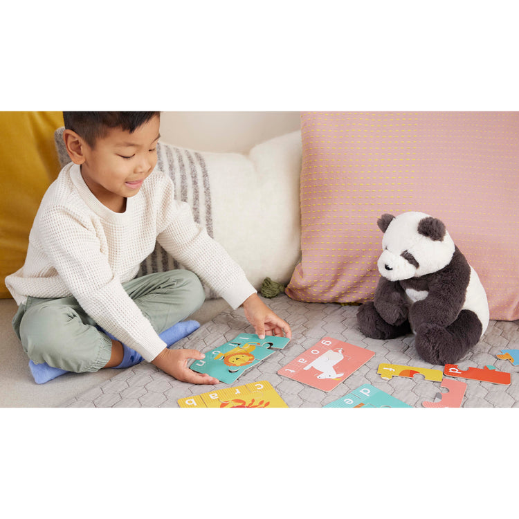 PETIT COLLAGE Spelling Puzzles - Animals Multi-Coloured 22x6.7x18cm