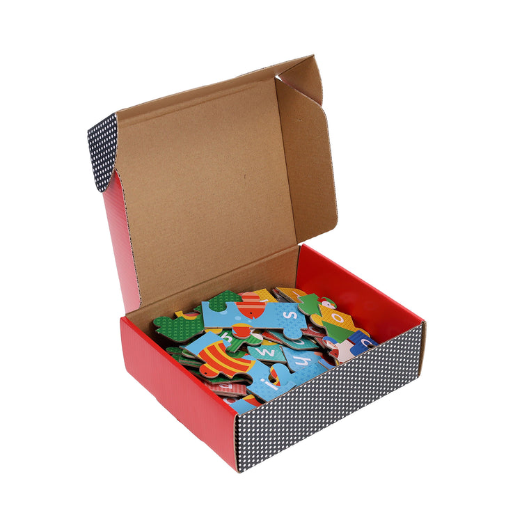 PETIT COLLAGE Spelling Puzzles - Animals Multi-Coloured 22x6.7x18cm