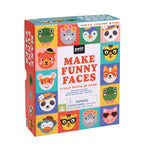 Petit Collage Make Funny Faces-Matching Game Multi-Coloured