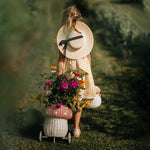 Ollie Ella Rattan Mushroom Luggy