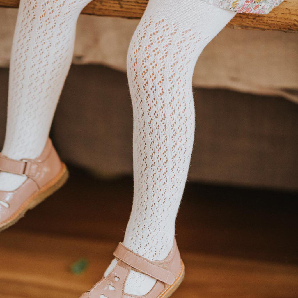 Minihaha Pointelle Tights Cloud