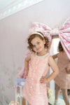 Ellie Ellie Charlotte Pink Boucle Tweed Dress