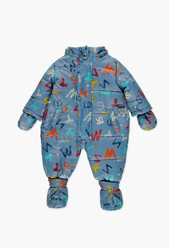 Boboli Technical Fabric Babygrow Snow Playsuit