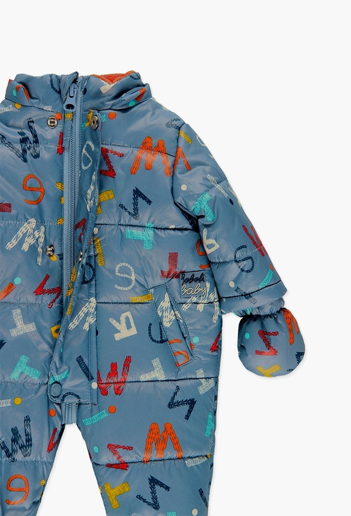 Boboli Technical Fabric Babygrow Snow Playsuit