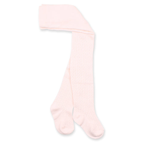 Minihaha Pointelle Tights Pale Pink