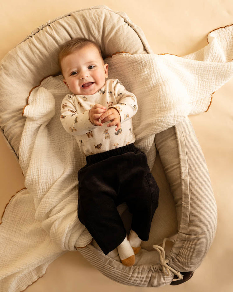 BEBE OTTO ORGANIC LS BODYSUIT