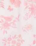 BEBE FERN BIRDS ORGANIC OVERLAY DRESS