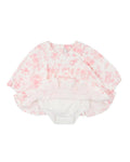 BEBE FERN BIRDS ORGANIC OVERLAY DRESS