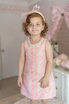 Ellie Ellie Charlotte Pink Boucle Tweed Dress