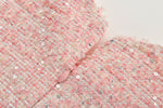 Ellie Ellie Charlotte Pink Boucle Tweed Dress