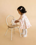 BEBE FERN BIRDS ORGANIC OVERLAY DRESS