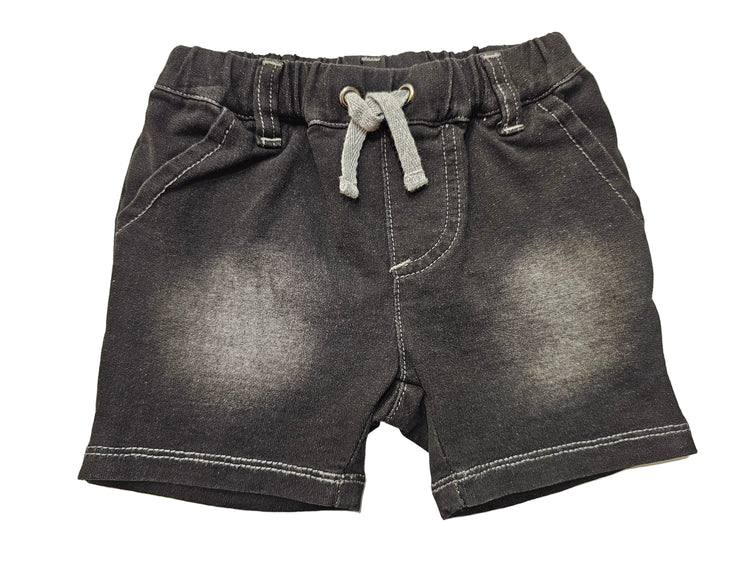Fox & Finch French Terry Shorts - Black Denim
