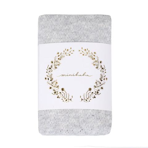 Minihaha Pointelle Tights Grey Marl