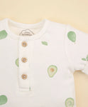 Lummi in Colour Organic Cotton Romper - Avocados