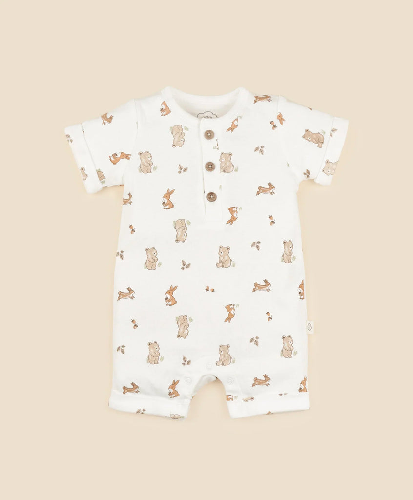 Lummi in Colour Organic Cotton Romper - BEAR & BUNNY