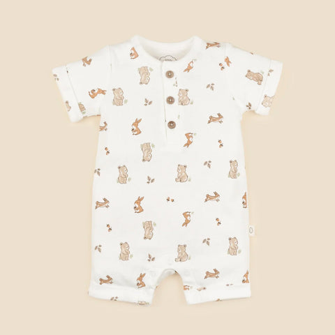 Lummi in Colour Organic Cotton Romper - BEAR & BUNNY