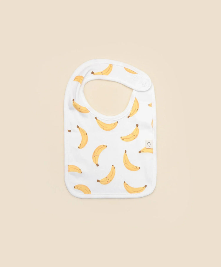 Lummi in Colour ORGANIC COTTON BABY BIB - BANANAS