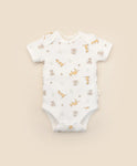Lummi in Colour ORGANIC COTTON BABY SHORT SLEEVE BODYSUIT - Kangaroo & Koala