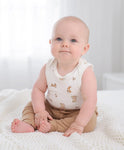 Lummi in Colour Organic Cotton Singlet Bodysuit - BEAR & BUNNY