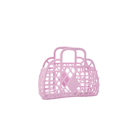 SunJellies Mini Retro Basket - Lilac