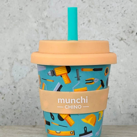 Munchi Chino Tiny Tradie Babychino Cup - Straw Included