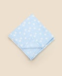 Lummi in Colour ORGANIC COTTON MUSLIN SWADDLE WRAP - DAISY BLUE