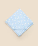 Lummi in Colour ORGANIC COTTON MUSLIN SWADDLE WRAP - DAISY BLUE
