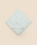 Lummi in Colour ORGANIC COTTON MUSLIN SWADDLE WRAP - DAISY GREEN