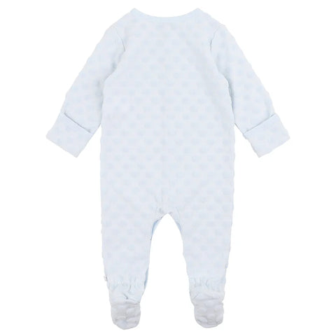 BEBE BLUE SPOT LS ROMPER