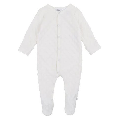 BEBE CLOUD SPOT LS ROMPER