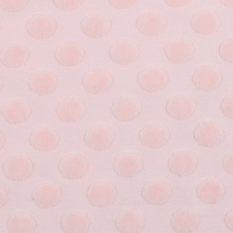 BEBE PINK SPOT LS ROMPER