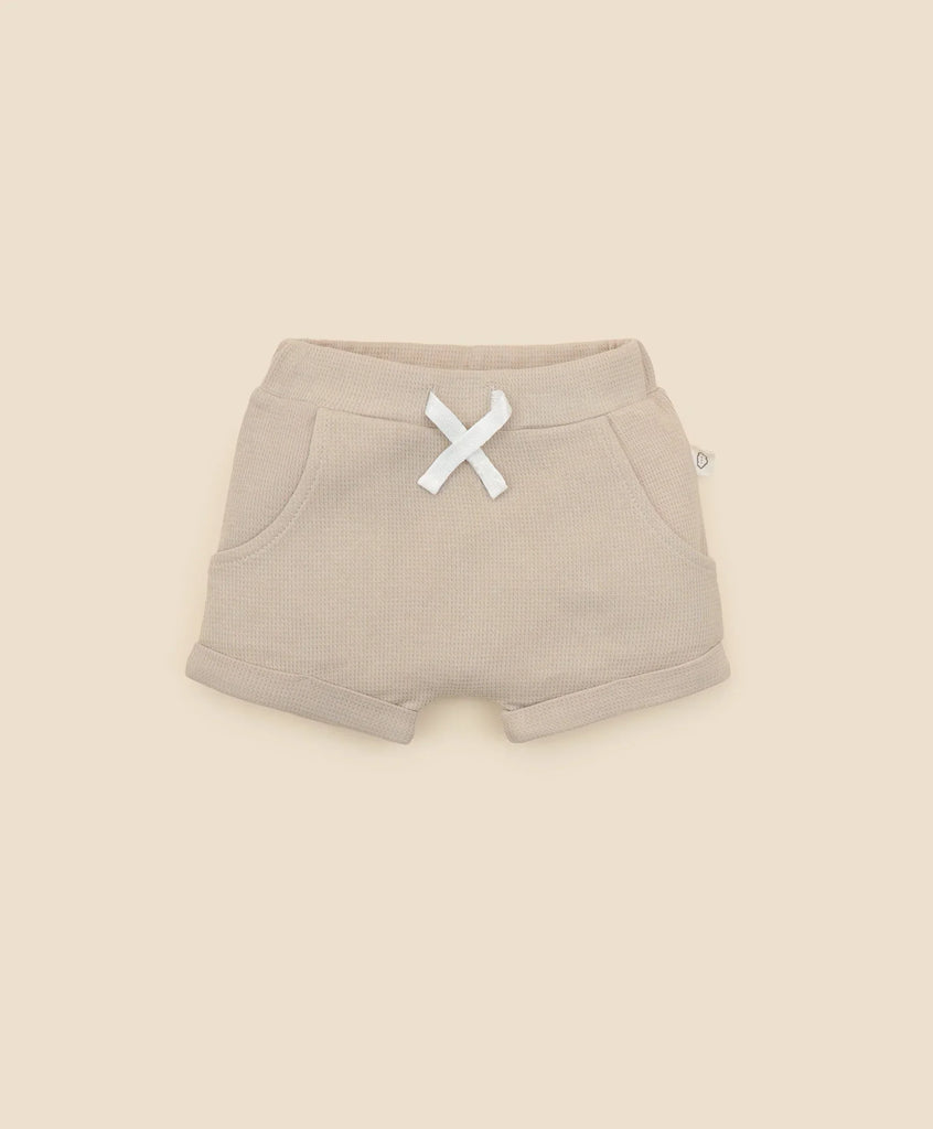 Lummi in Colour ORGANIC COTTON WAFFLE SHORTS - OAT