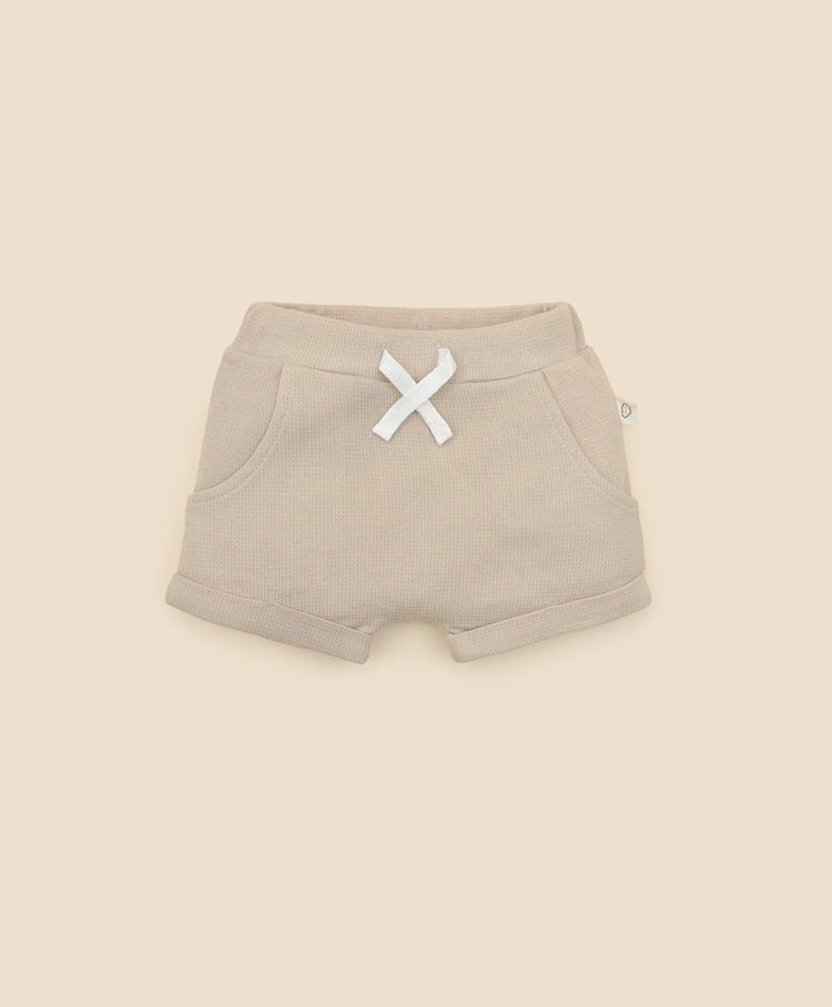 Lummi in Colour ORGANIC COTTON WAFFLE SHORTS - OAT