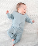 Lummi in Colour ORGANIC COTTON WAFFLE TRIANGLE BIB - DUSK BLUE