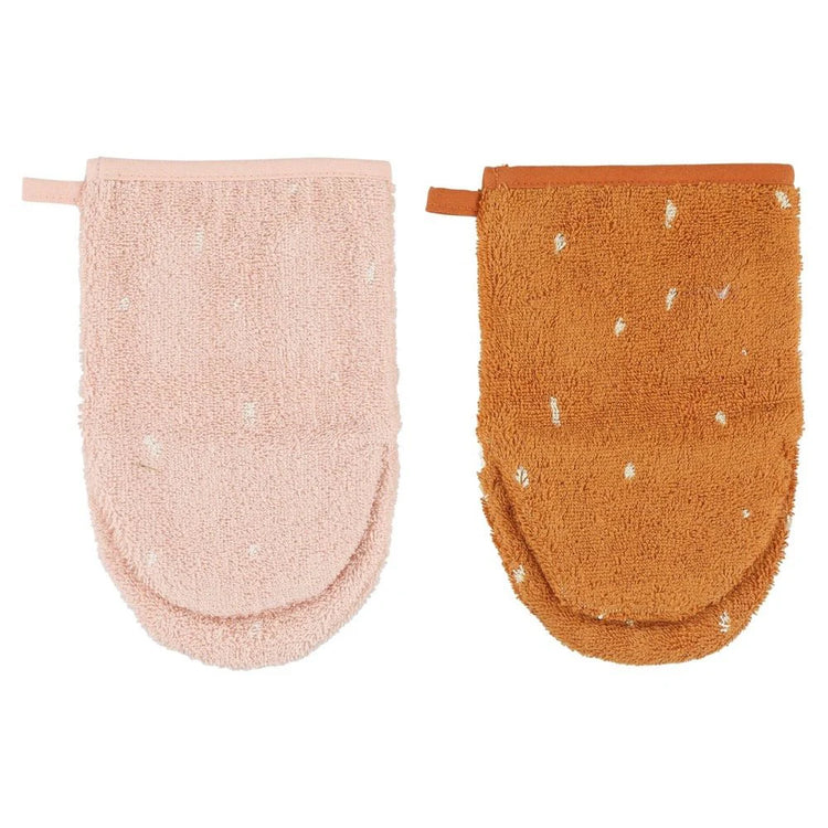 Trixie Washcloths 2-pack | Mrs. Rabbit/Mr. Fox