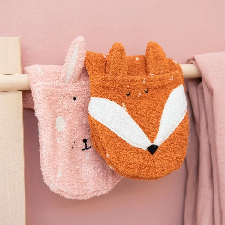 Trixie Washcloths 2-pack |  Mrs. Rabbit/Mr. Fox