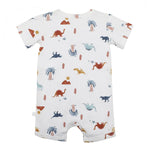 BEBE DINO ORGANIC SS ROMPER