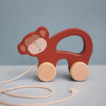 Trixie Wooden pull along toy - Mr. Monkey