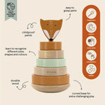 Trixie Wooden stacking toy - Mr. Fox