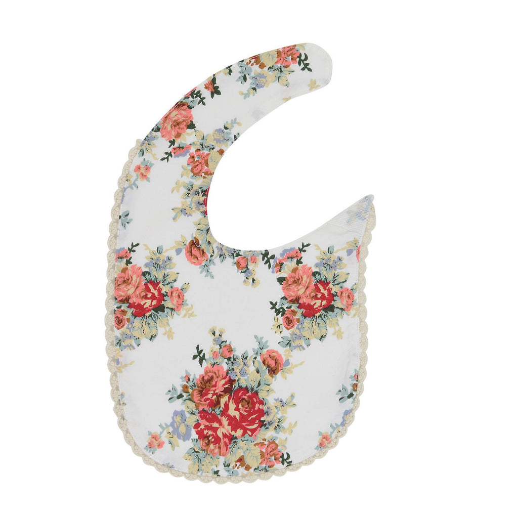 Arthur Ave Bib Red Rose