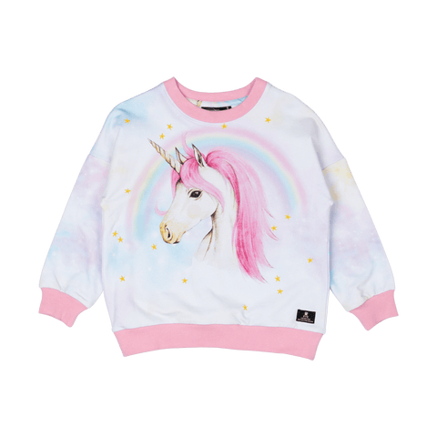 Rock Your Kid Pink Unicorn Sweatshirt - Multi (Size 2-7)